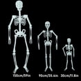 thumbnail image 3 of ¡Gran oferta! 150/90/30cm esqueleto con luz accesorios para eventos de Halloween Bar decoraciones de Casa Encantada esqueleto fluorescente, 3 of 4