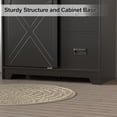 thumbnail image 6 of Eclife 36 inch Farmhouse Bathroom Vanity with Sliding Barn Door and Integrated Sink Top, 6 of 9