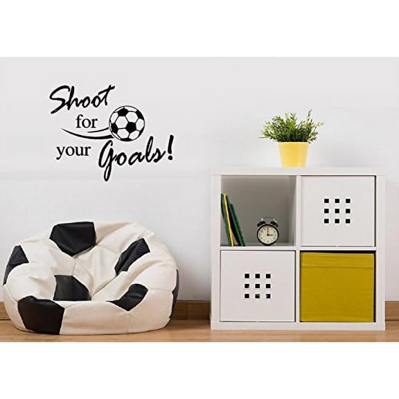 Shoot for your GOALS ~ Wall or window Decal (13" x 20")