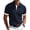 Navy, variant on Men's Short Sleeve Polo Shirt, Ribbed Knit Contrast Cuff Collared Top for Casual & Business Wear Navy XL