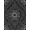 Black And White, Pattern 4, variant on Design&I 4'x6' Washable Area Rug Door Curved Sweeping Ribbon Monochrome Frame Border Decorative for Dorm Room, Living Apartment, Flatweave Daily Traffic Ready