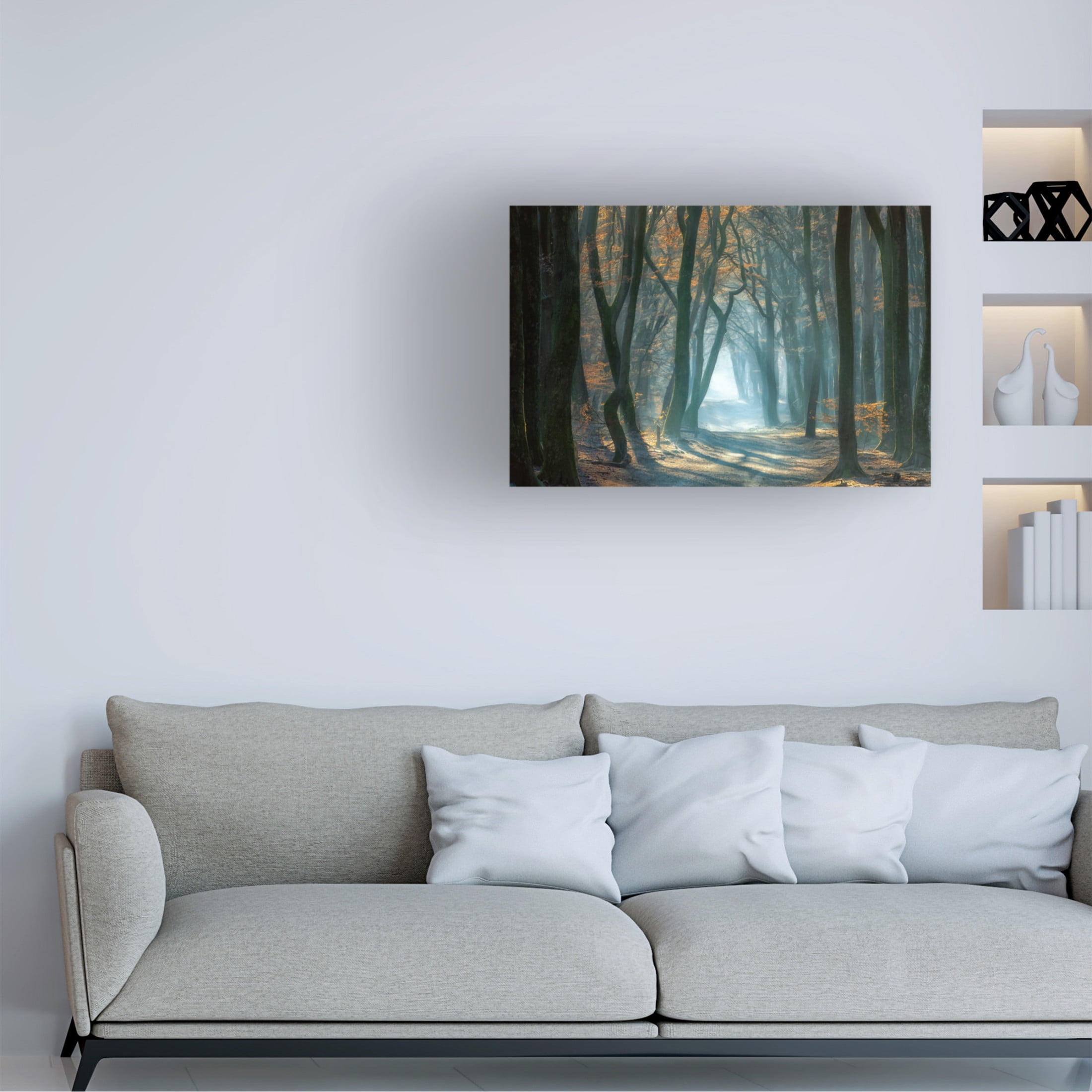 Canvas Wall Art - Ellen Borggreve 'Cold Light' Wall Art for Living Room, Bedroom, or Office D?cor by Trademark Fine Art - 47 x 30 Inches