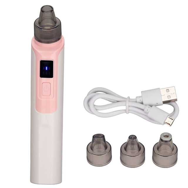 Limpiador de poros al vacío facial, removedor de espinillas al vacío, máquina aspiradora de espinillas de 4 poros, removedor eléctrico de espinillas, calidad inigualable