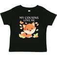 thumbnail image 3 of Inktastic My Cousins Love Me Little Fox Boys or Girls Baby T-Shirt, 3 of 5
