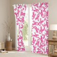 thumbnail image 3 of Manfei Kawaii Bow Tie Black Out Curtains,Cute Bowknot Ribbon Curtains Pack of 2 (42x63 Each),Pink White Bedroom Curtains For Girls Teens,Breathable Home Decor, 3 of 6