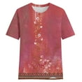 thumbnail image 4 of CALAFEBILA Womens Summer Tops Vintage Plus Size Women T-Shirts,Women Fashion Floral Print T-shirt Summer Short Sleeve Crew Neck Tops for Women, 4 of 4