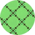 thumbnail image 1 of Ahgly Company Indoor Round Patterned Emerald Green Area Rugs, 4' Round, 1 of 6