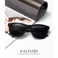 thumbnail image 5 of KALIYADI Square women's Sunglasses Polarized UV Protection Trendy Designer Sun Glasses for Women Men(Black), 5 of 7