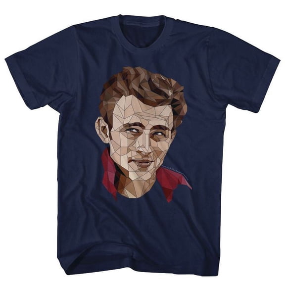 James Dean Polygon James Navy Adult T-Shirt 4Xl