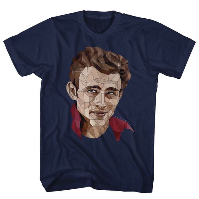 James Dean Polygon James Navy Adult T-Shirt 4Xlt