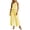 A1_Yellow#women's gingham matching set, variant on Lcziwo Two Piece Set for Women Elastic Waist Ruffle Trim Tank Tops Wide Leg Pant Set Plaid Casual Beach Vacation Lounge Set Khaki,L
