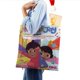 thumbnail image 4 of Nikhil & Jay Bolso de tela con estampado de lienzo para mujer, bolsa de compras reutilizable y estética, con cremallera interior, regalo para mujer,40*40cm., 4 of 6