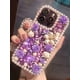 thumbnail image 1 of Fashionable Rhinestone Flower Design Hand Strap Phone Case Compatible With Iphone 14 Pro max Xr, 1 of 4