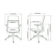 thumbnail image 2 of Lorell 42172 Mid-Back Chairs With Adjustable Arms, 2 of 2
