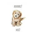 thumbnail image 1 of Louise Nisbet Adorable? Moi? Labradoodle Print 40cm x 30cm Vit White/Brown 40cm x 30cm, 1 of 1