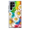 thumbnail image 1 of MUNDAZE Samsung Galaxy S22 Ultra Colorful Rainbow Daisies Blue Pink White Green Double Layer Phone Case Cover, 1 of 5