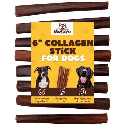 Woofley’s 6-inch Collagen Sticks for Dogs, 30 Count