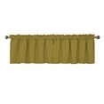 thumbnail image 1 of The Great American Store Decorative Polyester Window Valances Solid Taupe Gathered Style (60" x 18") 3" Rod Pocket, 1 Pack - Suitable for Kitchen, Living Room, Bedroom, Cafes, 1 of 5