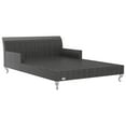 thumbnail image 2 of vidaXL 2-Person Garden Sun Bed with Cushions Poly Rattan Black, 2 of 5