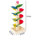 thumbnail image 2 of Juguete De La Bola De La Torre De La Hoja Juguete de bola de torre de hoja de madera, rompecabezas desmontable, juguete de cognición geométrica de Color, 2 of 4