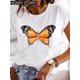 thumbnail image 3 of Camiseta holgada con estampado de mariposa y libélula explosiva para mujer, camiseta de manga corta con cuello redondo, camiseta de gran tamaño, ropa para mujer, 3 of 5