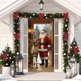 thumbnail image 4 of Herunwer Christmas Door Cover Banner, Xmas Hanging Banner Holiday Backdrop Merry Christmas Santa Background for Home Holiday Decor, 4 of 6