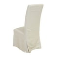 thumbnail image 4 of Orleans Minimalist Linen Slip Covered Parsons Chairs (Set of 2), 4 of 5