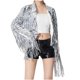 thumbnail image 2 of Chaquetas y abrigos casuales sin capucha de manga larga para mujer, cárdigan informal con borlas y lentejuelas, chaqueta corta, chaqueta casual con capucha de manga larga, top de poliéster para mujer, 2 of 3