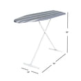 thumbnail image 5 of Seymour Home Products Adjustable Height, T-Leg 53" x 14" Ironing Board, Stripes, 5 of 14