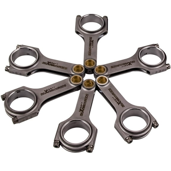 Maxpeedingrods 6x 4340 Forged Connecting Rods For BMW 328i 528i E36 E46 M52B28 pleuel Bielle