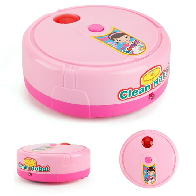 HUASHENG Mini Sweeping Robot Children Simulation Puzzle Small Home Appliances With Lights Music Play Home Electric Toys