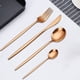 thumbnail image 5 of Stainless Steel Knife And Fork 24 Piece Tableware Set Gift Box Gold Plated Western Spoon, 5 of 7