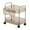 2-tier-S, variant on Clear Plastic Multifunctional Storage Trolley With Smooth Wheels Perfect For Skincare Products Homes Office