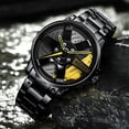 thumbnail image 2 of Reloj Deportivo Para Hombre, Relojes Impermeables Para Ruedas De Coche, Diseño De Rueda Hueca 3D, Reloj De Acero Inoxidable sonducket AP006298-01, 2 of 6