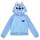 thumbnail image 1 of Sudadera con capucha Disney Lilo & Stitch Big Girls French Terry Blue 10-12, 1 of 5