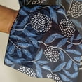 thumbnail image 3 of Vargottam Blue Flowers Print Sheer Georgette Curtains for French Doors & Balcony - 2 Panels, 96" Long, Light Filtering, Grommet Top Printed Drapes for Living Room or Lounge, 3 of 9