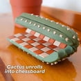 thumbnail image 4 of 3D Printed 32PCS Cactus Chess Board Set Roll-Up Portable Cactichess Chess, 4 of 5