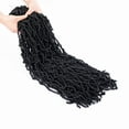 thumbnail image 6 of Lace Front Wigs Human Hair Earthworm Locs Crochet Hair African Dirty Braid Wig Crochet Hair In Fiber Fashionable Personalized Hairstyle, 6 of 9