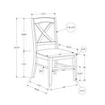 thumbnail image 4 of Dining Chair - Set Of 2 - Side - Kitchen - Dining Room - White - Wood Legs, 4 of 13