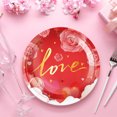 thumbnail image 6 of SLYNSHome Party Supplies 10Pcs Paper Plates Valentine's Day Decorations,Disposable Round Heart Plates for Mother's Day Birthday Decor - 9 Inch, 6 of 6
