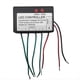thumbnail image 1 of DC12V-24V LED Tira de Luz Controlador Salto Agua Ráfaga Flash Caballo Luminoso Palabra Expuesta Caja de Luz RGB Controler 4ch, 1 of 5