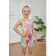 thumbnail image 2 of Gymnastics Leotards for Girls Rainbow Unicorn Toddlers Kids Tumbling Outfit Dance Unitard Biketards with Shorts, 2 of 6