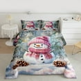 thumbnail image 2 of Castle Fairy 2-Piece Twin Size Comforter Set - Christmas Snowman Holiday Print, 2 of 8