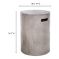 thumbnail image 5 of Moe's Home Collection Cato Contemporary Stone Garden Stool in Gray, 5 of 5