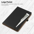thumbnail image 7 of For iPad Air 11 2024 Case, iPad Pro 11 2022/2021/2020/2018 Case, iPad Air 5th 4th Gen 10.9" Case, Auto Sleep Wake Kickstand Elastic Band Pencil Holder Front Pocket Business Case, Black, 7 of 7