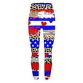 thumbnail image 5 of Vivianyo HD Women's Independence Day Yoga Patriotic Pants Fashion Casual 4Th Of July American Flag Print Leggings with Yoga Sport Elastic Slim Pants（All Colors and Sizes）, 5 of 5