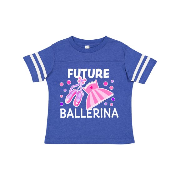 Inktastic Future Ballerina with Ballet Shoes and Tutu Boys or Girls Toddler T-Shirt