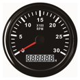thumbnail image 1 of 85mm Auto Truck Boat 0-3000 RPM Diesel Generator Tachometer with Digital Hourmeter with Red Backlight ,Easy to Calibrate, 1 of 7