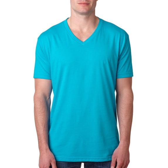 Next Level 6240 Men's CVC V-Neck T-Shirt - Bondi Blue - 2X-Large