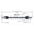 thumbnail image 1 of TrakMotive Mz-8121 CV Axle Shaft, 1 of 2